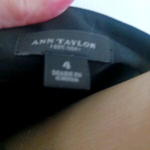 Ann Taylor Black Midi Dress with Timeless Elegance